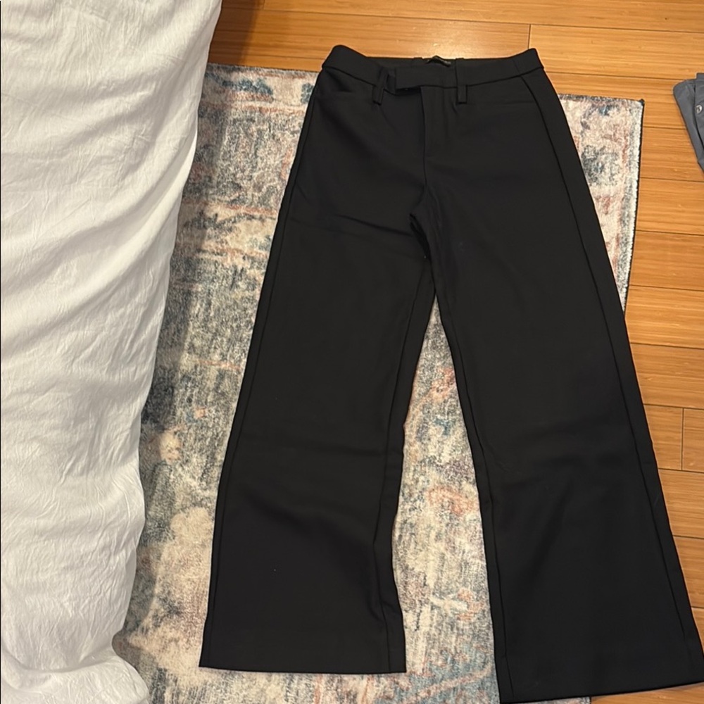 Black Wide-Leg Trousers